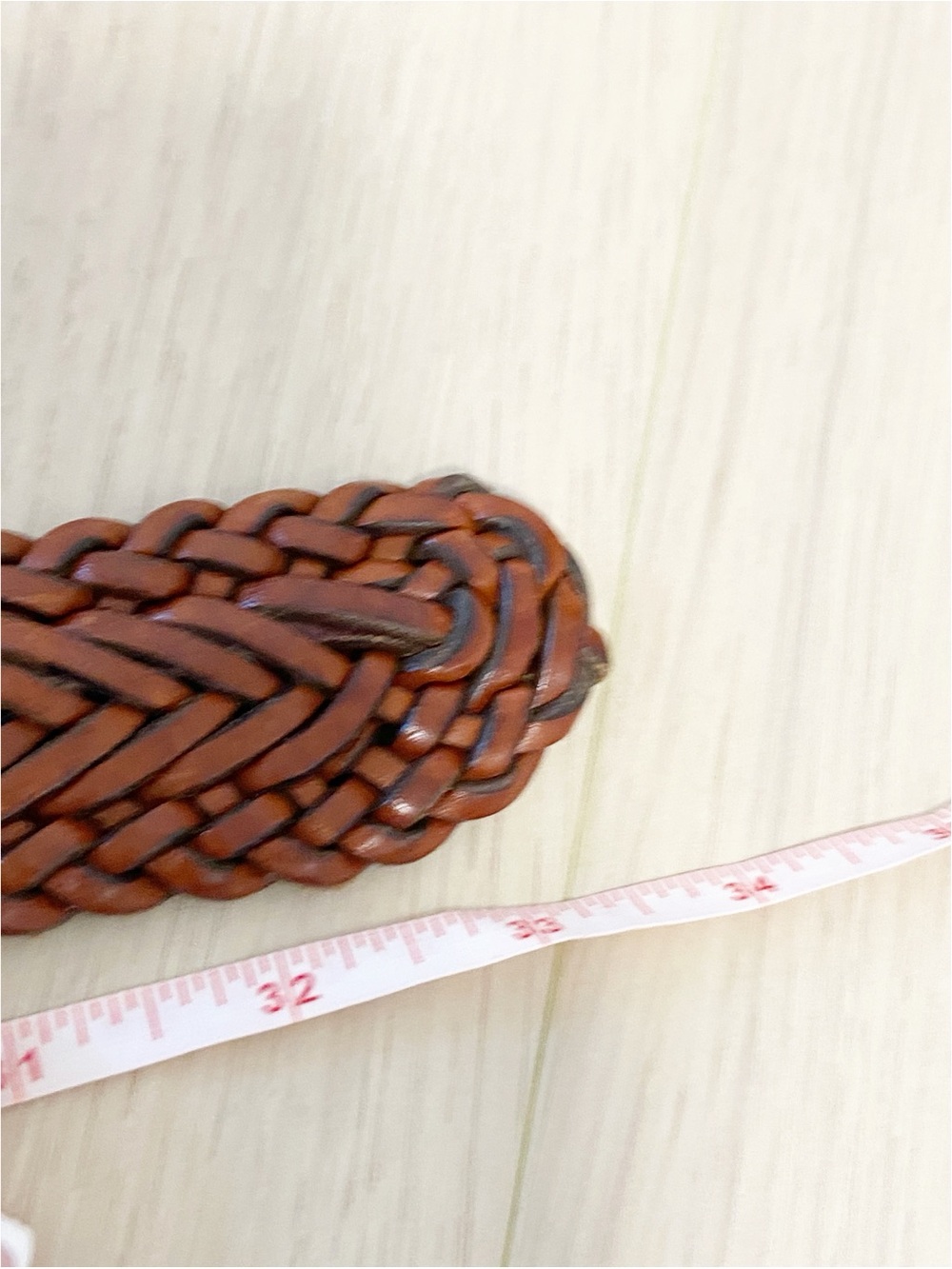 Vintage Nordstrom woven braided leather belt brown made in italy - Picture 4 of 4